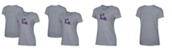 Champion Women's Gray LSU Tigers Vault Logo V-Neck T-shirt